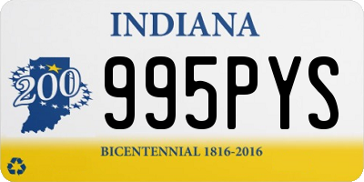 IN license plate 995PYS