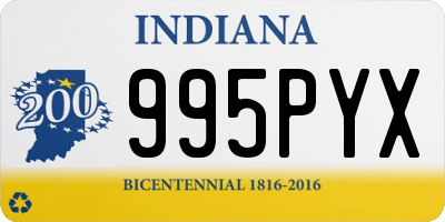 IN license plate 995PYX