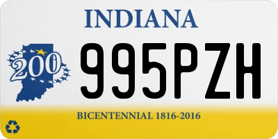 IN license plate 995PZH