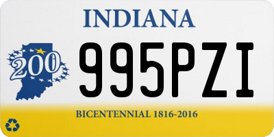 IN license plate 995PZI