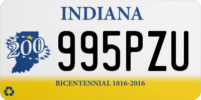 IN license plate 995PZU