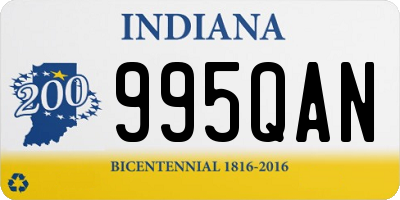 IN license plate 995QAN