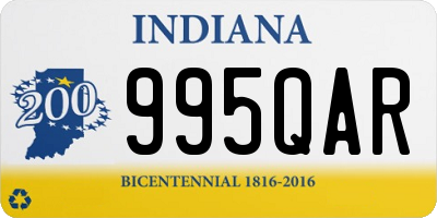 IN license plate 995QAR