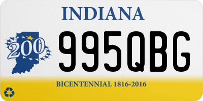 IN license plate 995QBG