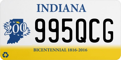 IN license plate 995QCG