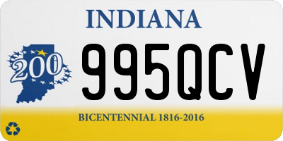 IN license plate 995QCV