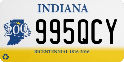 IN license plate 995QCY