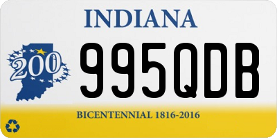 IN license plate 995QDB