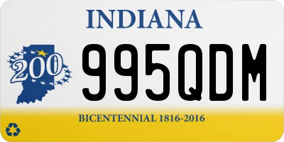 IN license plate 995QDM