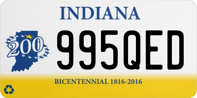 IN license plate 995QED