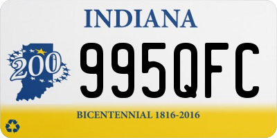 IN license plate 995QFC