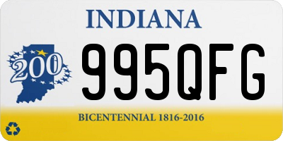 IN license plate 995QFG