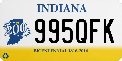 IN license plate 995QFK