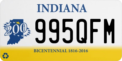 IN license plate 995QFM