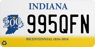 IN license plate 995QFN