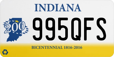 IN license plate 995QFS