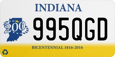 IN license plate 995QGD