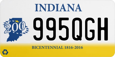 IN license plate 995QGH