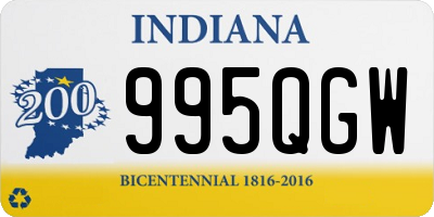 IN license plate 995QGW