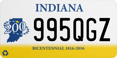 IN license plate 995QGZ