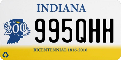 IN license plate 995QHH