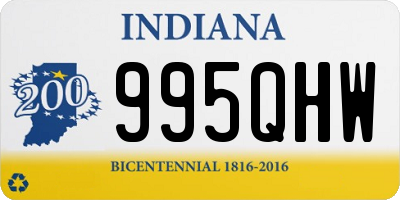 IN license plate 995QHW