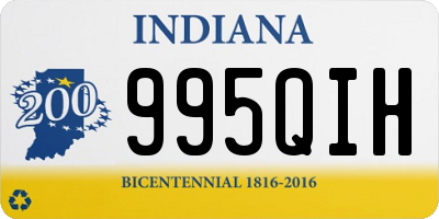 IN license plate 995QIH