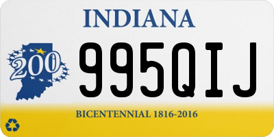 IN license plate 995QIJ