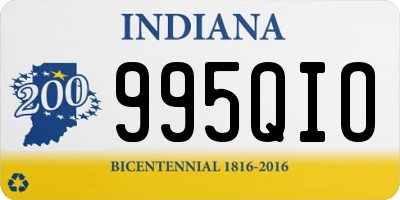 IN license plate 995QIO