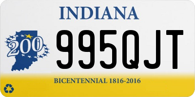 IN license plate 995QJT