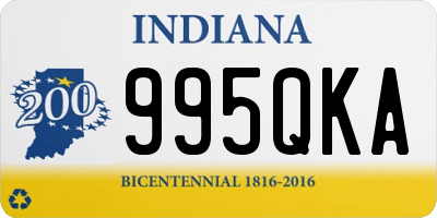 IN license plate 995QKA