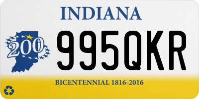 IN license plate 995QKR