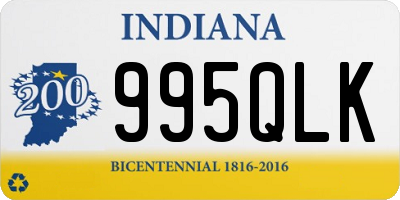 IN license plate 995QLK