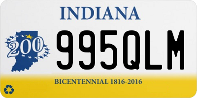 IN license plate 995QLM