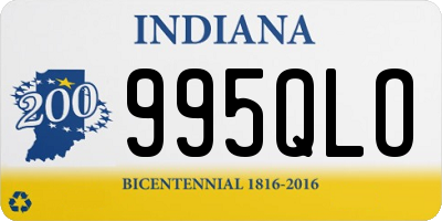 IN license plate 995QLO