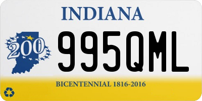 IN license plate 995QML