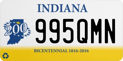 IN license plate 995QMN