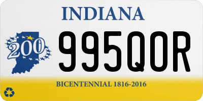 IN license plate 995QOR