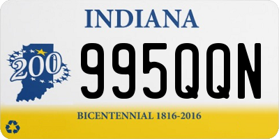 IN license plate 995QQN