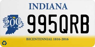 IN license plate 995QRB