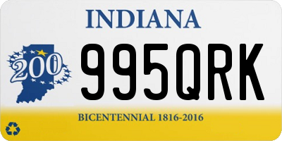 IN license plate 995QRK