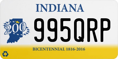 IN license plate 995QRP