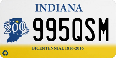 IN license plate 995QSM