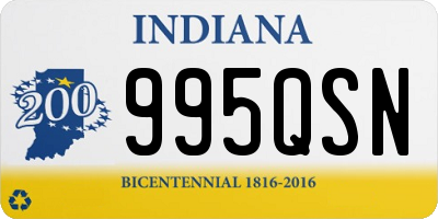 IN license plate 995QSN