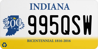 IN license plate 995QSW