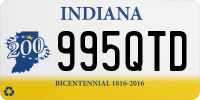 IN license plate 995QTD