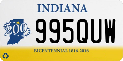 IN license plate 995QUW