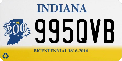 IN license plate 995QVB