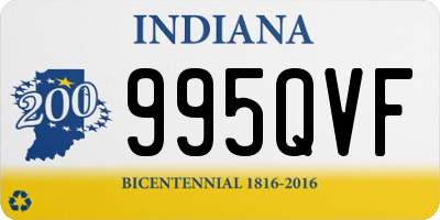 IN license plate 995QVF