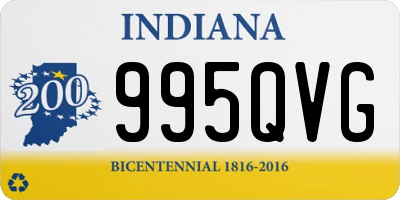 IN license plate 995QVG